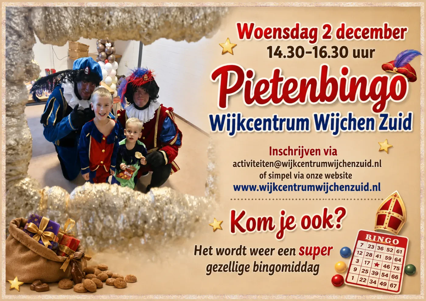 Foto's en aankondigingen van het wijkcentrum 12